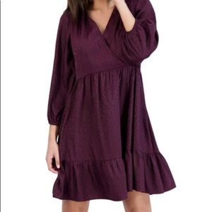 Closet52 Leopard Print Jacquard Dress